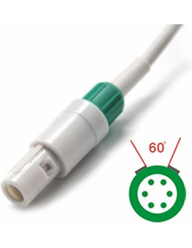 Sensor SPO2 Mindray Oximax (6 pines 60°)