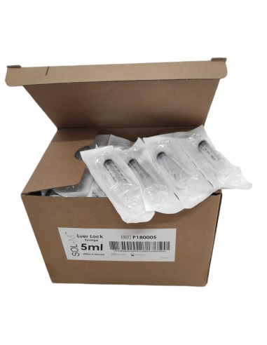 Jeringa Luer Lock Sol-M 3 cuerpos