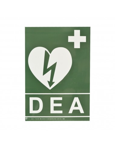 Señal Luminiscente Desfibrilador PVC....