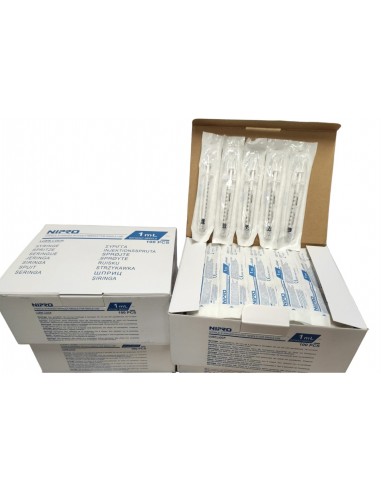 Jeringa NIPRO LUER LOCK 3 cuerpos