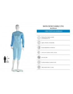 Bata desechable 25g....