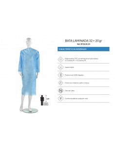 Bata laminada impermeable...