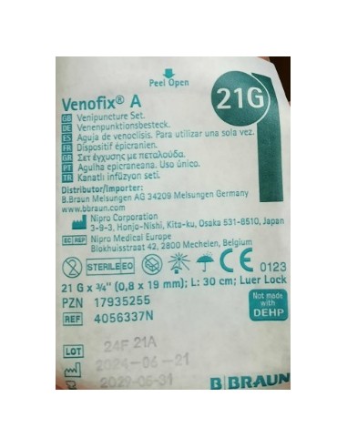 Palomita intravenosa Venofix i.v....