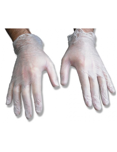 Guantes de vinilo sin polvo (Caja 100...