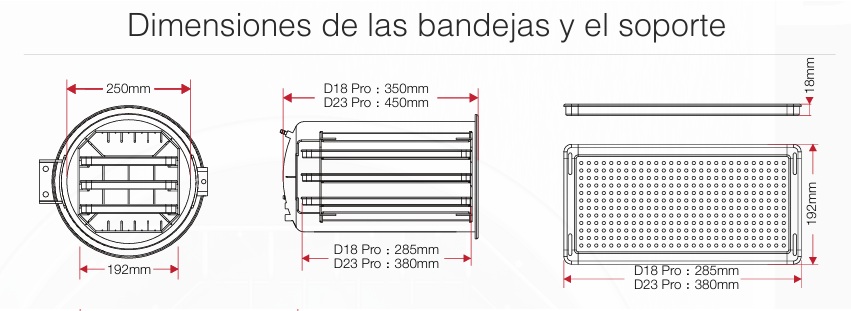 Bandejas y soportes
